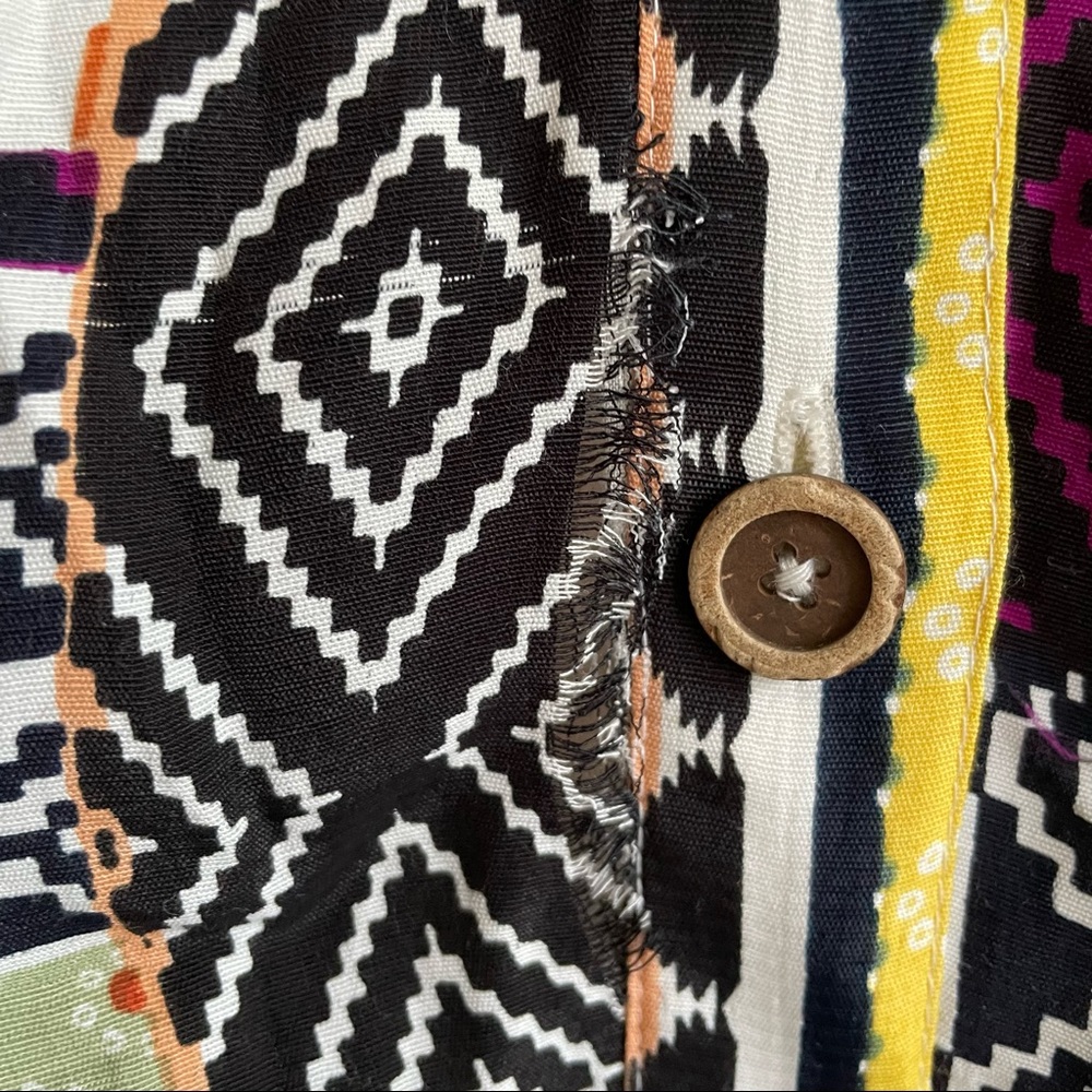 (SOLD) ANTHROPOLOGIE Everyway Sleeveless Button Front Midi Dress Patches 6 - Picture 11 of 14